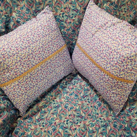 Colorful Handmade Bed Throw Set - Picture 3 of 6